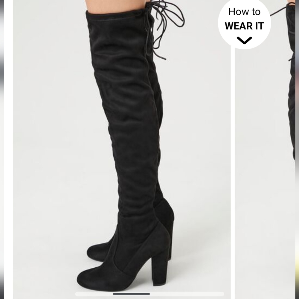 Rue21 - Suede / Wide Fit - Over the knee boots - Black